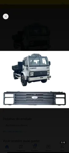 GRADE FRONTAL CARGO 85/99 PADRÃO ORIGINAL