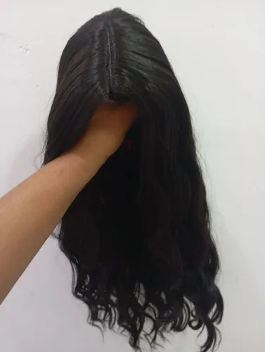 Lace wig ondulada.