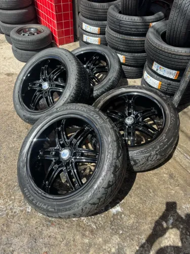 rodas aro 20 6x139 Offroald 4 pneus 265/50/20