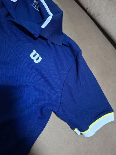 Camisa Polo Esportiva Wilson - Azul Marinho - Tamanho G
