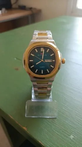 Relógio Masculino Vava Voom Prata e Dourado