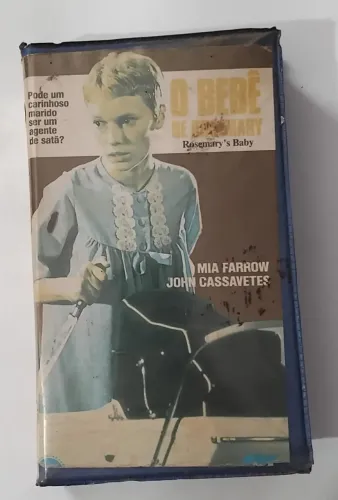 FITA VHS "O BEBÊ DE ROSEMARY" (1968) 1ª Versão em VHS lançada no Brasil, raríssimo!