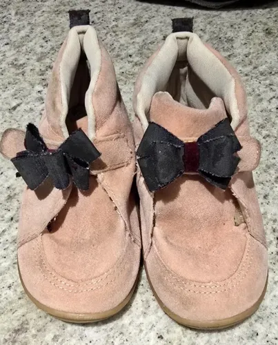 Tênis Botinha Infantil Pimpolho Rosa com Laço - Tamanho 25