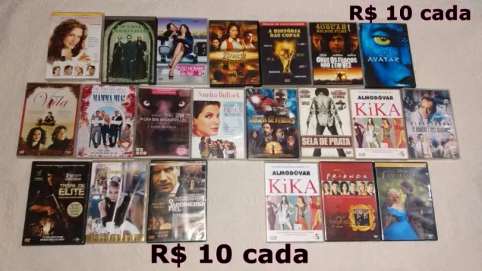 DVDs de filmes diversos drama ação aventura ficção científica