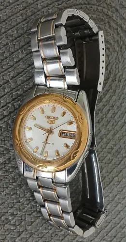 Relógio antigo original SEIKO 5 automático vintage raro de coleção 