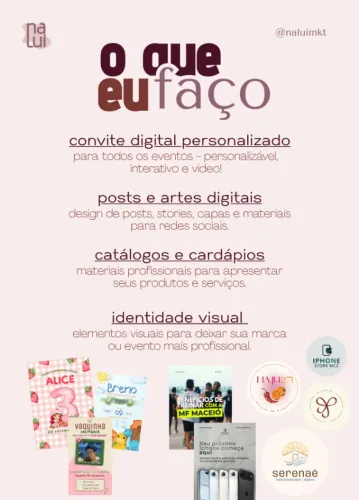 Designer Gráfico | Convites Digitais | Artes para Instagram | Identidade Visual