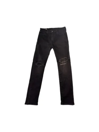Calça Jeans Levi?s Preta Rasgada Estilo Drill Gringo