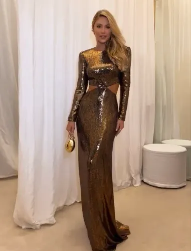 Vestido longo da Amissima usado apenas uma vez