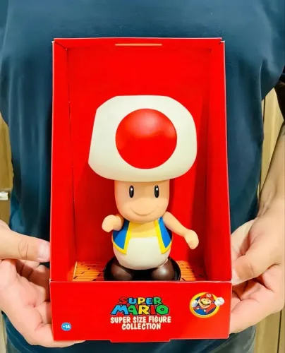 Toad Boneco Super Mario 18cm Sp And Colecionável