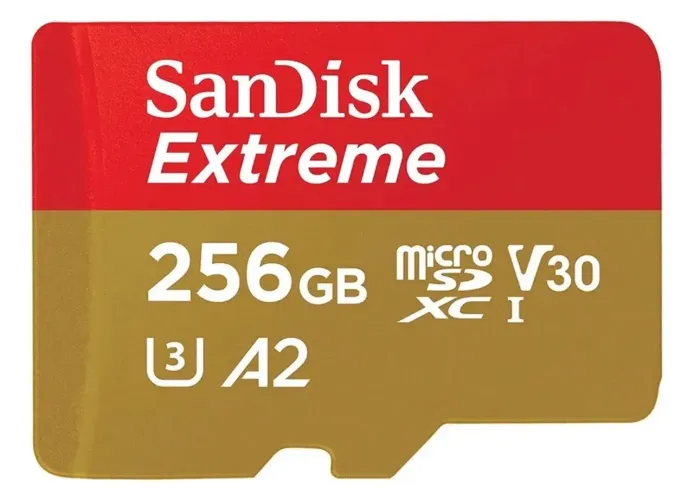 Cartão MicroSD SanDisk Extreme 256Gb para GoPro