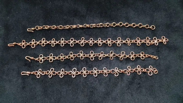 Pulseira artesanal de cobre