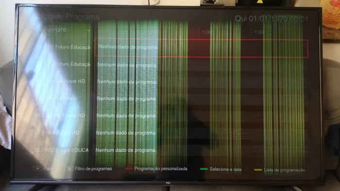 Tv tcl 55 com defeito