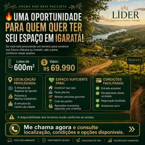 MORE PERTO DA REPRESA E DA NATUREZA EM IGARATÁ SP!!