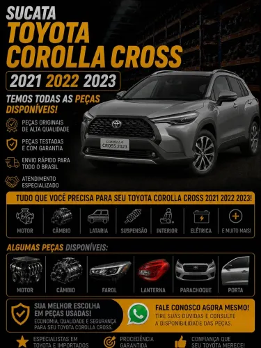 Sucata Toyota corolla Cross 2021 2022 2023