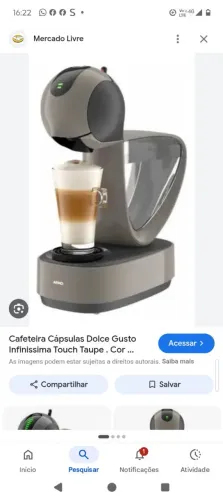 Cafeteira Dolce Gusto Infinissima
