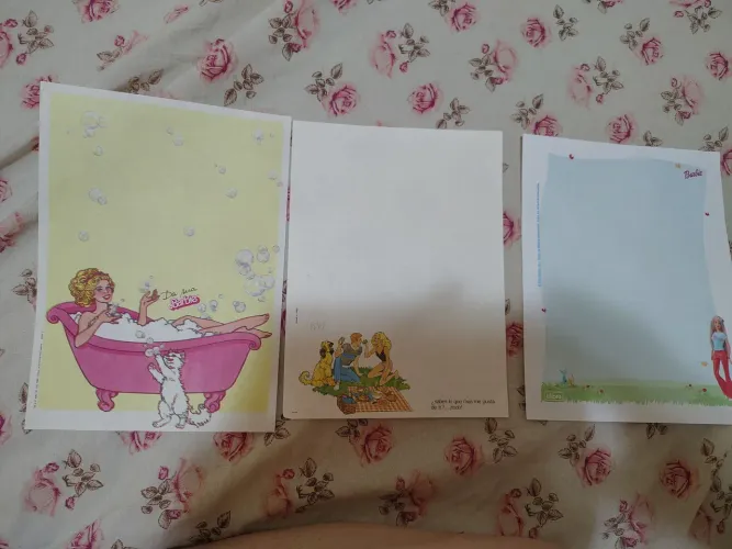 Papel de carta da Barbie