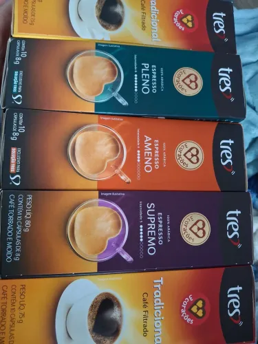 Cápsulas de café 3 corações sortidas
