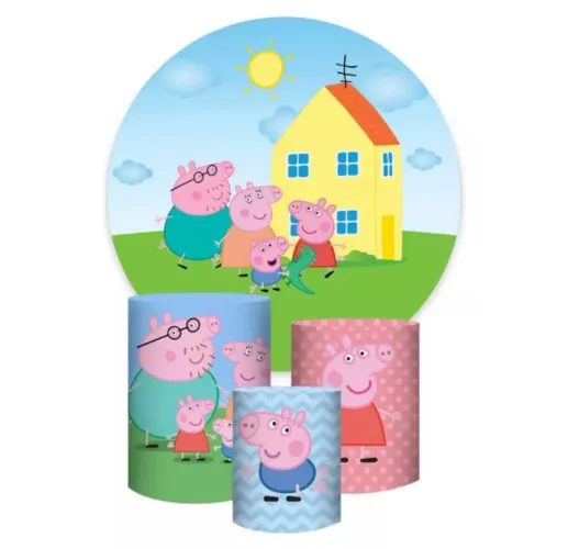 Kit capa painel redondo 1,,5M e capas cilindros 