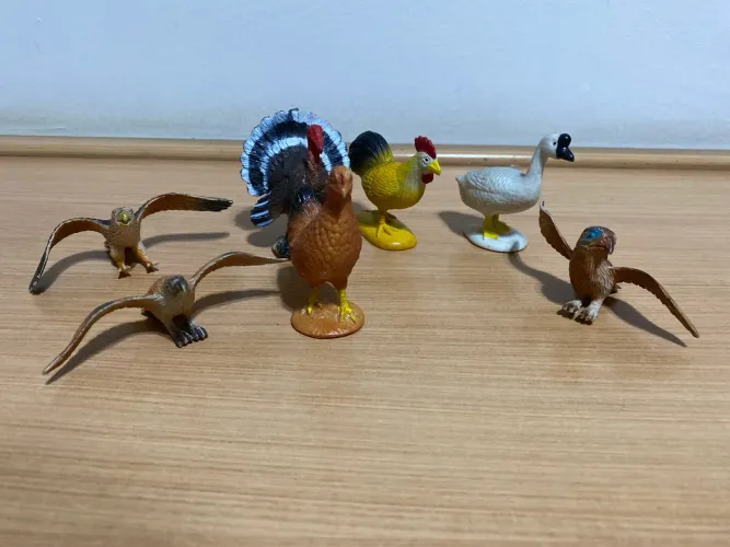 Lote Brinquedos de pássaros