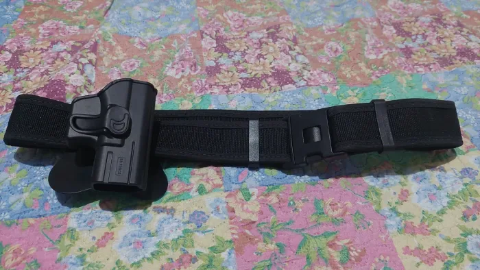 Cinto Tático Militar Na preto + Coldre