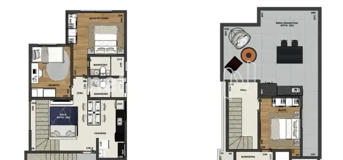 Cobertura de 3 quartos à venda no indaiá!