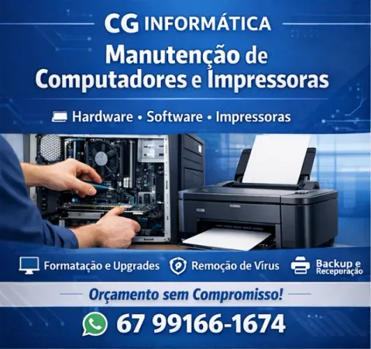 Manutenção de Computadores e Impressoras | Formatação | CG Informática