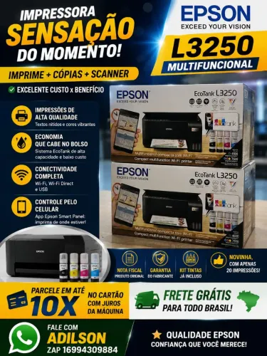 IMPRESSORAS MULTIFUNCIONAIS. EPSON. NOVAS. Com Garantia e Nota fiscal .