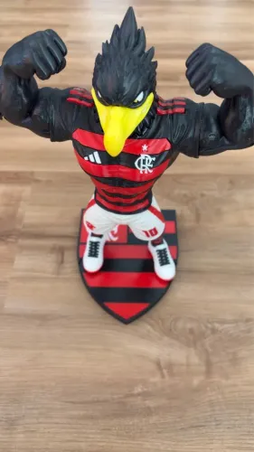 Mascote urubu do Flamengo Estátua decorativa