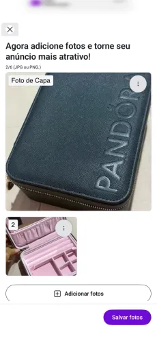 Porta joias Pandora 