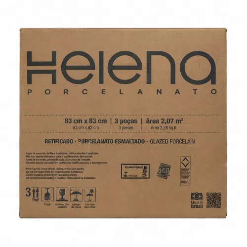Porcelanato Helena 83x83 cm - 3 peças / 2,07 m²