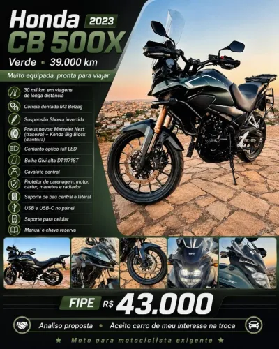 Honda CB500X ABS 2023, Verde