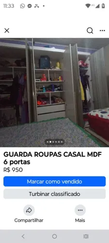 Vendo guarda roupa MDF