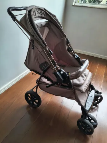 Carrinho + bebê conforto Galzerano Maranello III Chocolate 