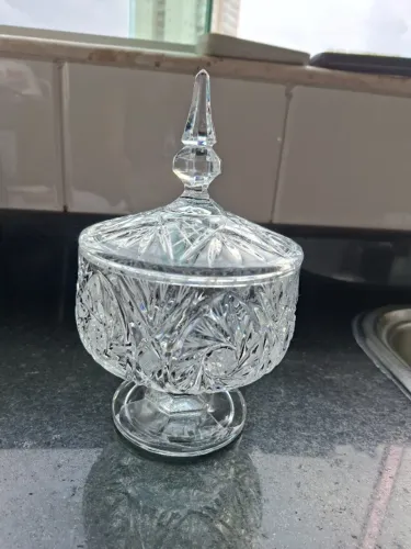 Bomboniere em Cristal importada grande