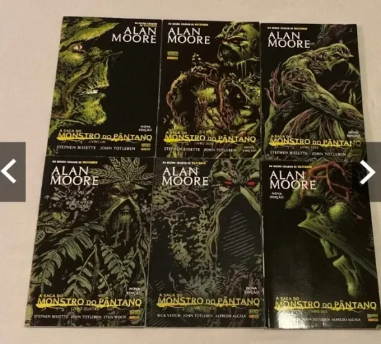 hq alan moore - a saga do monstro do pântano (segunda edição panini)