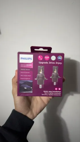 LED PHILLIPS H4/H19 6000k BRANCO FRIO