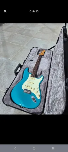 Fender Stratocaster American Professional II Miami Blue 75 aniver