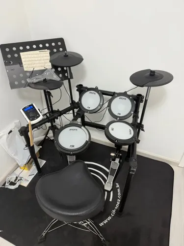 Bateria Eletrônica Aroma Tdx-22 ll + Banco Spaking + Tapete