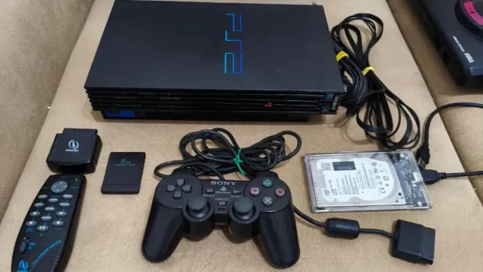 Playstation 2 Fat com jogos