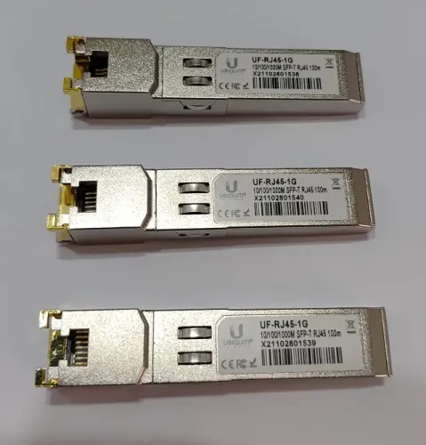Módulo Transceiver Gbic Sfp Transceiver SFP RJ45 Ubiquiti Unifi - 1000Base-T - Novos