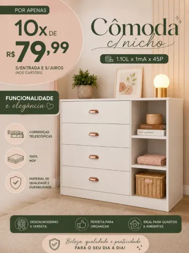 Cômodas em mdf