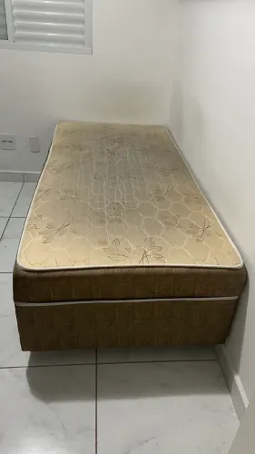 Cama Box Solteiro Colchão Embutido - URGENTE MUDANÇA 