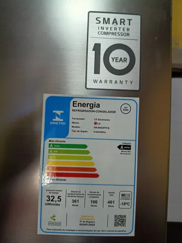Geladeira duplex LG 461L
