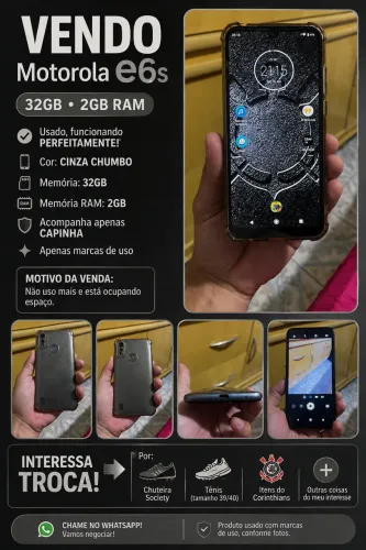 Celular Motorola E6S