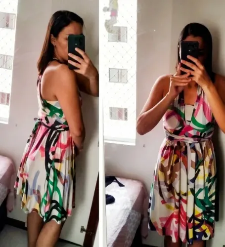 Vestido M, malha fria