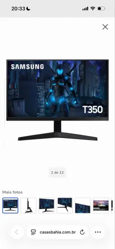 Monitor Gamer Samsung 22? Full HD IPS FreeSync 75Hz HDMI F22T350FHL
