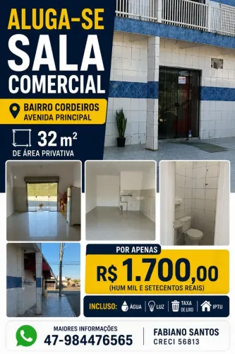 Aluga-se Sala Comercial