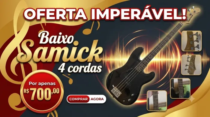 Baixo samick anos 90 