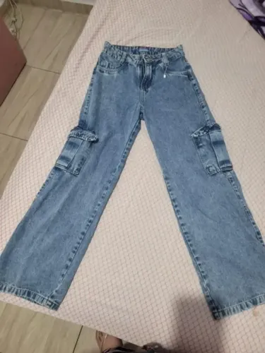 CALÇA JEANS INFANTIL FEMININA,TAMANHO 12
