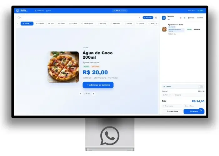 Sistema para Vendas no balcão Pdv Controle de Estoque Financeiro Loja Virtual versão PRO